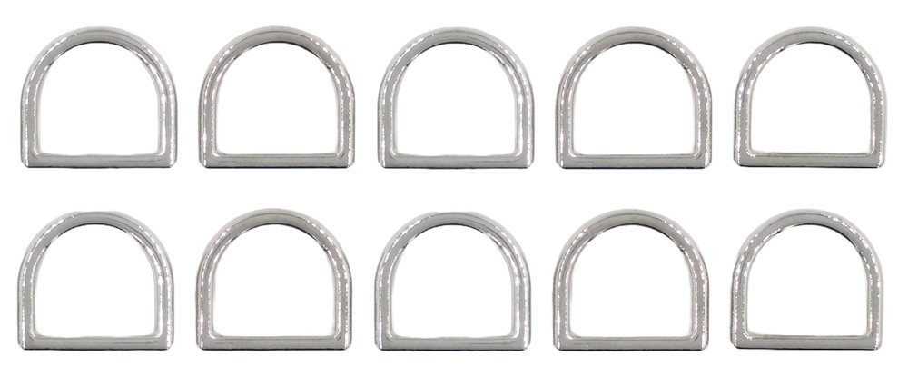 3/4" D Rings-Nickel Plated Zinc-Diecast-for 3/4 webbing Various Quantities
