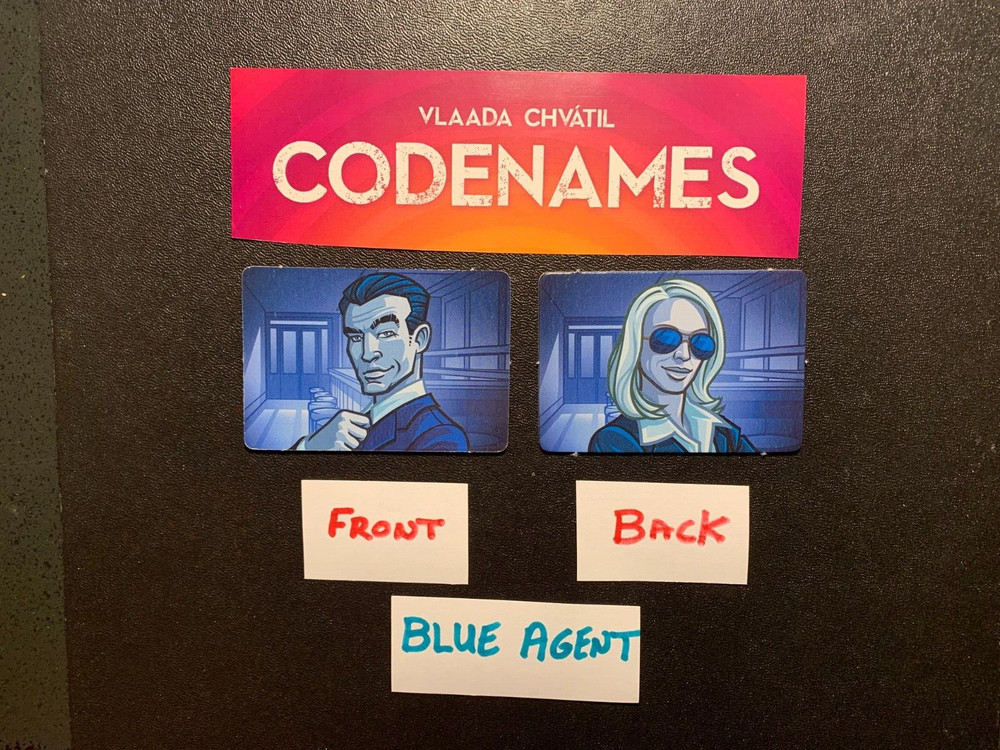 Codenames  BLUE AGENT  Game Replacement Pieces  VLAADA CHVATIL  2015