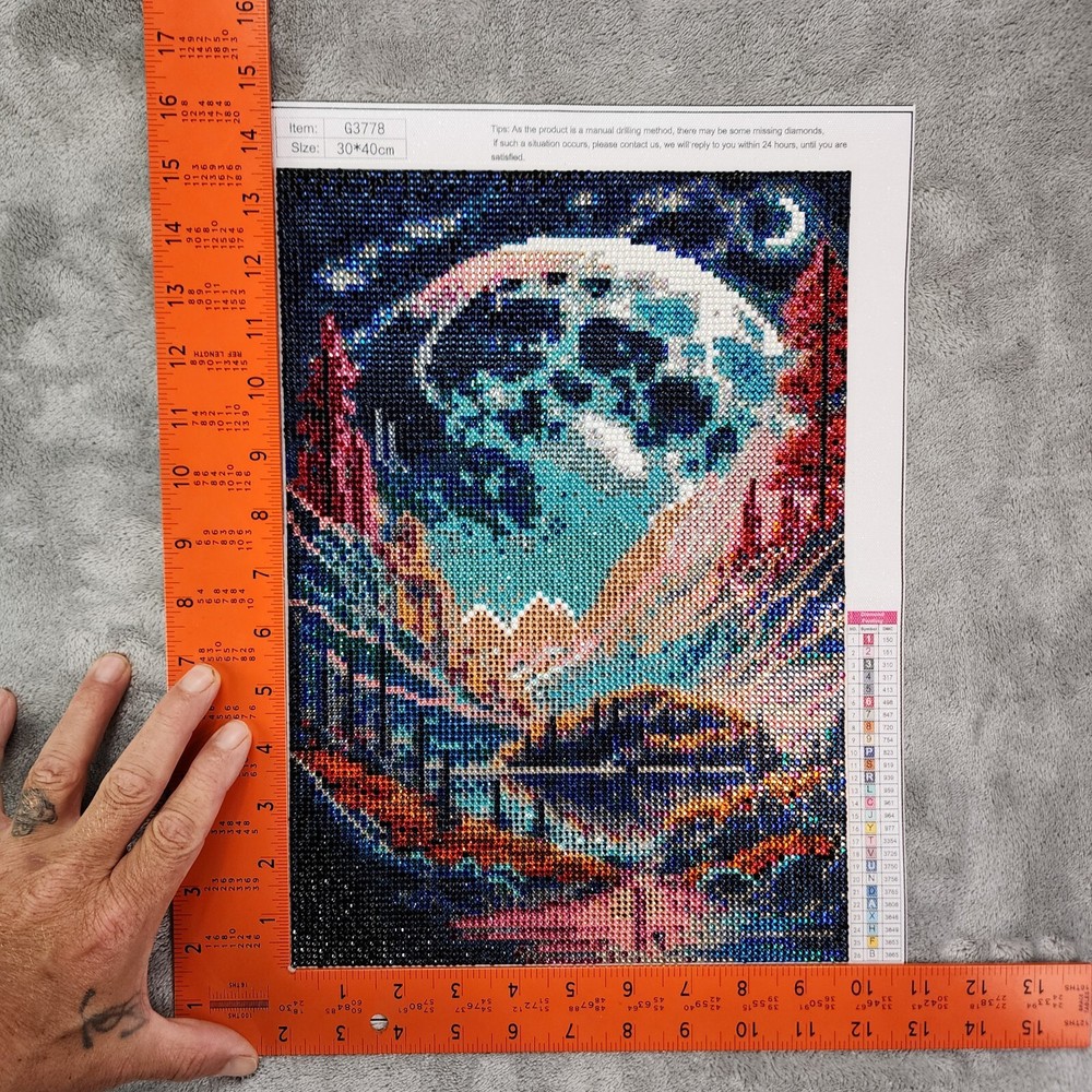 Diamond Painting Finished Completed 3D Wall Art Mountain Range