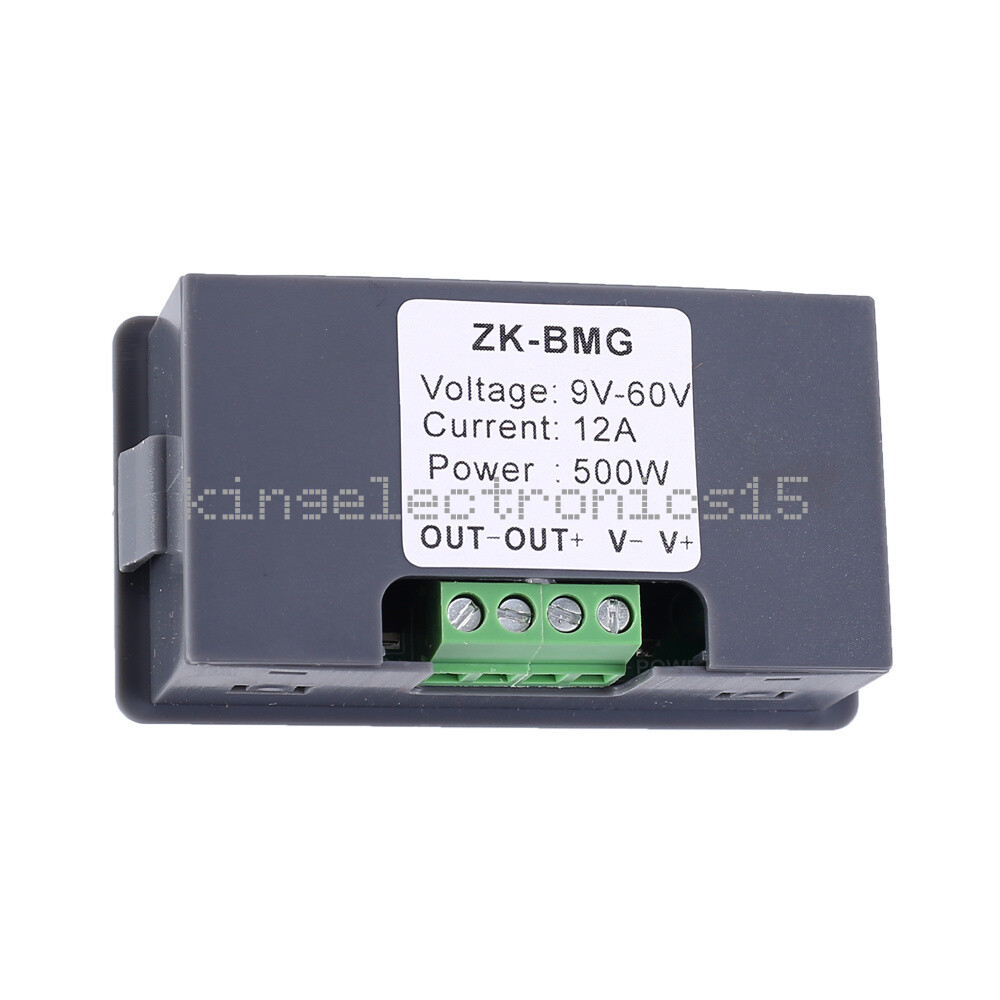 PWM 9-60V 12A 500W DC Motor Speed Governor Controller Switch BMG Digital Display