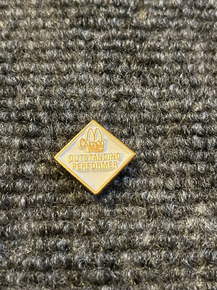 McDonald's Chicago Outstanding Performer Employee Lapel Hat Pin