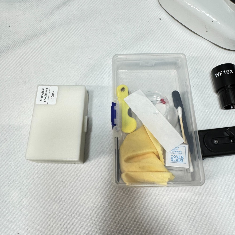 Compound Binocular Microscope, WF10X and WF25X Eyepieces,40X-2000X Magnification