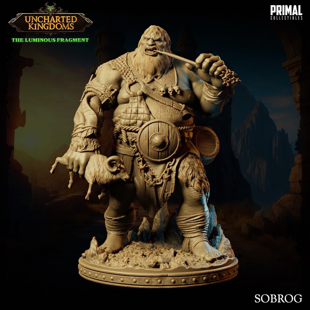 D&D Sobrog Giant Icewind Dale Mini 32mm Scale TTRPG