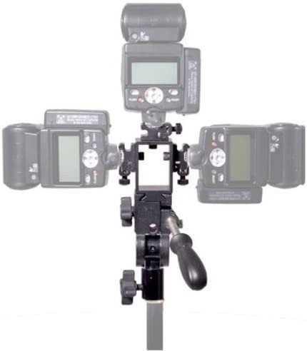 Interfit INT337 Strobies Triple Flash Bracket with Bracket and Handle