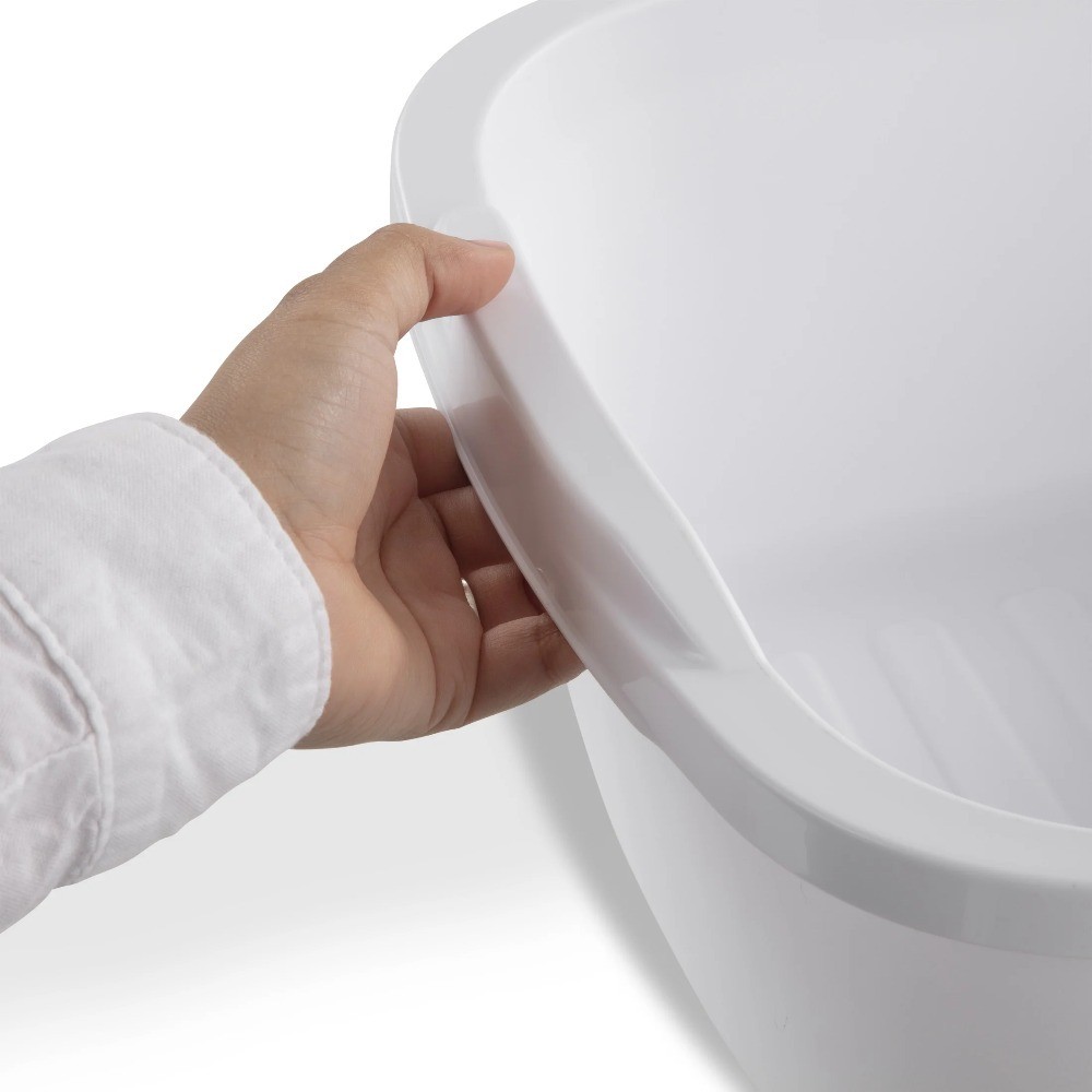 Multi-Purpose 12 Quart Dishpan Plastic Wash Tub Kitchen Sink Basin White