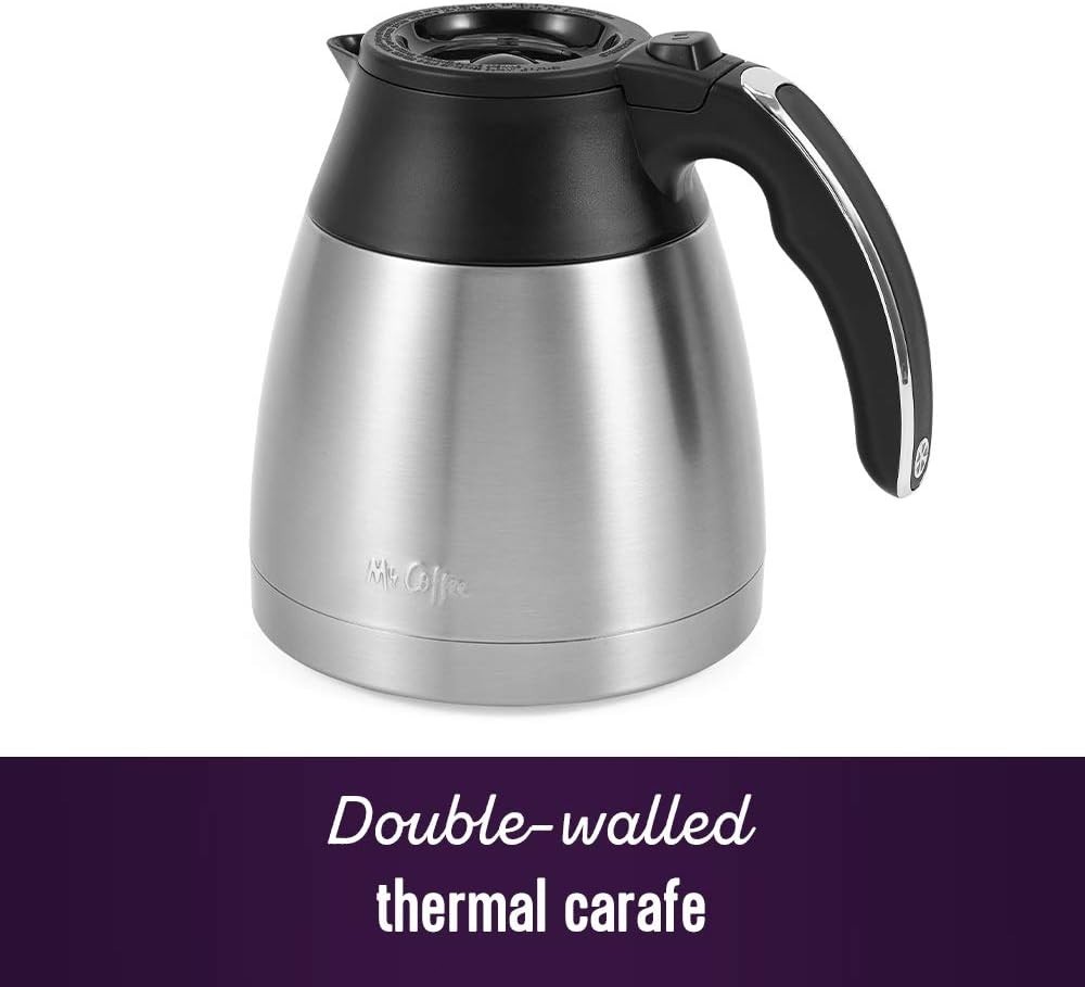 10-Cup Programmable Coffee Maker, Insulated Thermal Carafe, Brew Strength Sel...