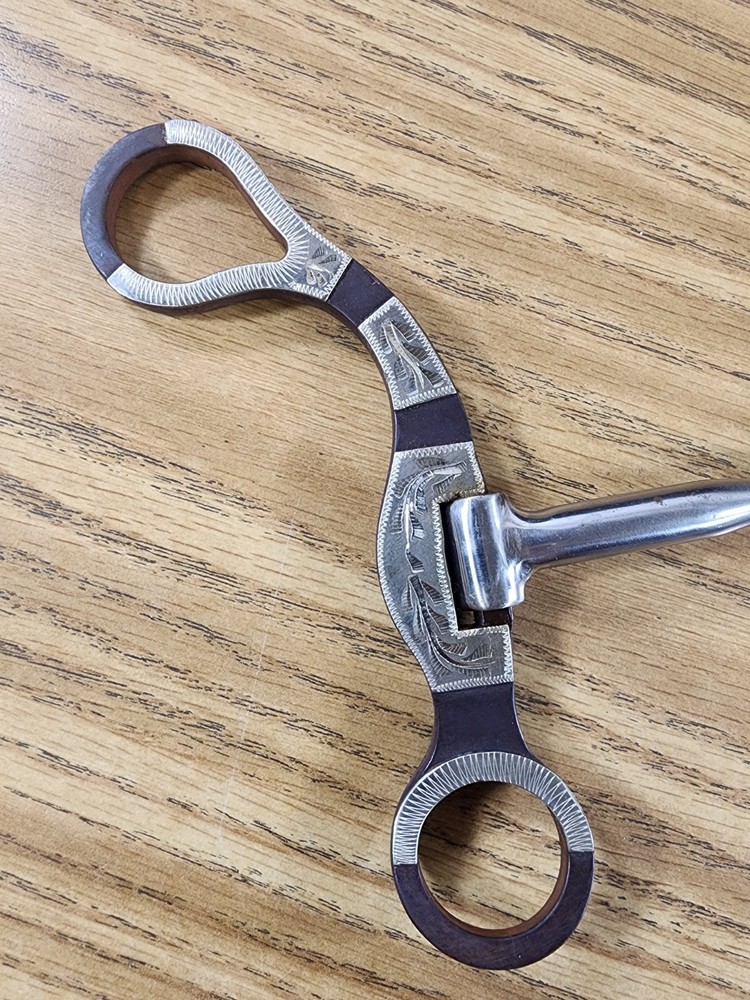 Classic Equine BitLogic 7-1/2" Rasp Design Ported Chain Bit