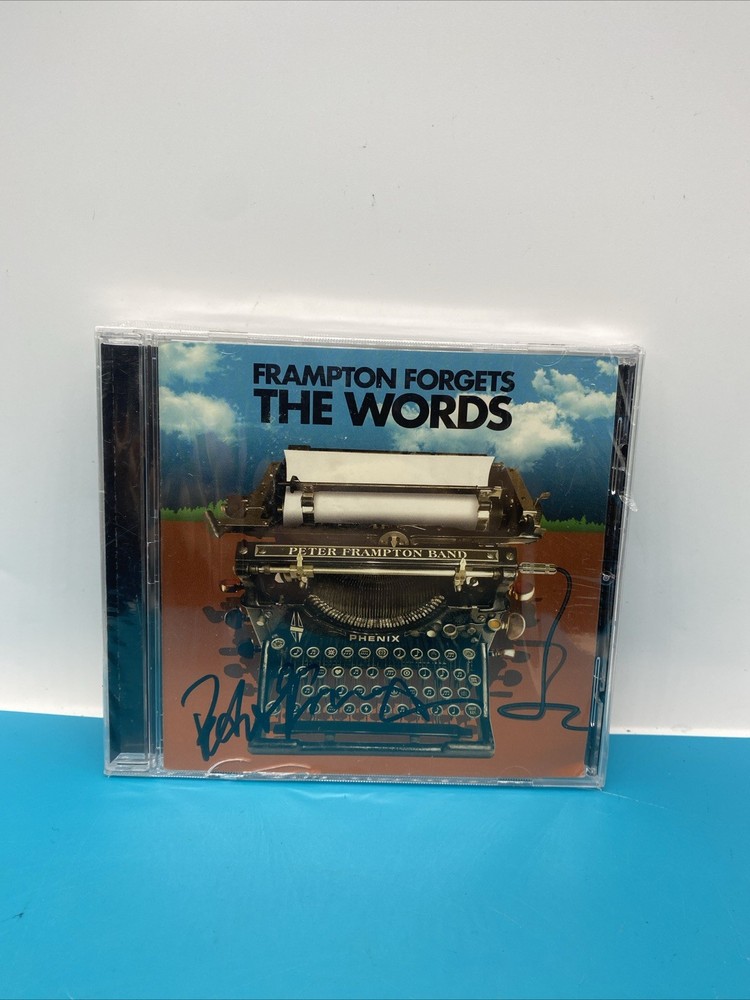 PETER FRAMPTON Forgets the Words Signed CD Sealed New