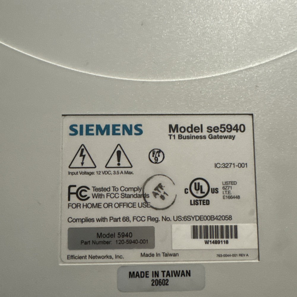Siemens SE5940 T1 Gateway Router