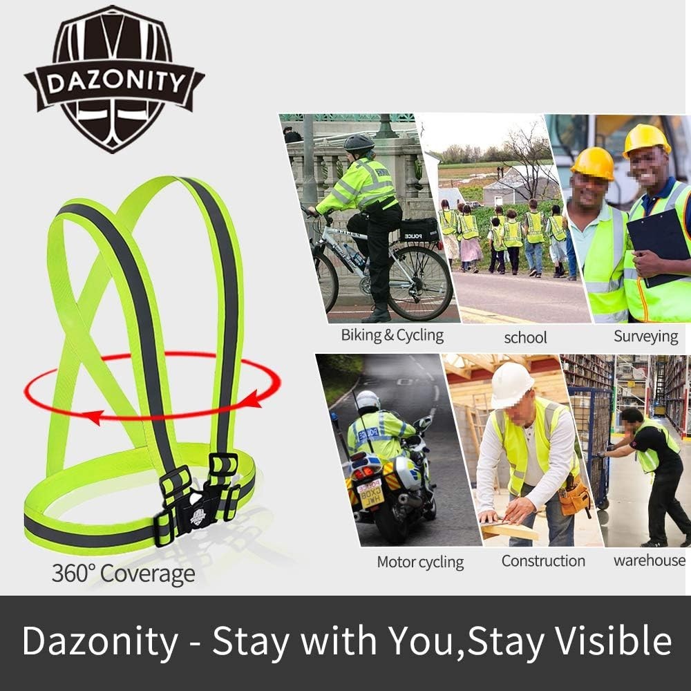 360° Reflection Safety Vest - Lightweight, Quick-Release Buckle for Active Users