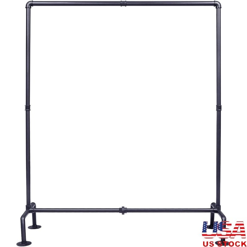 Industrial Pipe Clothes Rack Freestanding Organizer Easy Assembly Storage New