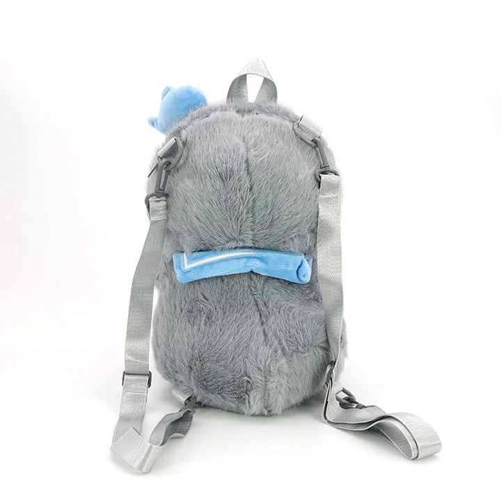 comeco Fuzzy Baby Penguin Backpack Bag