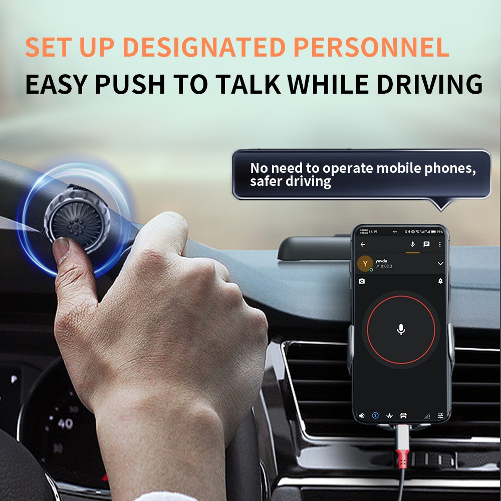 Bluetooth-compatible PTT Button Switch Controller For Zello Voice Intercom