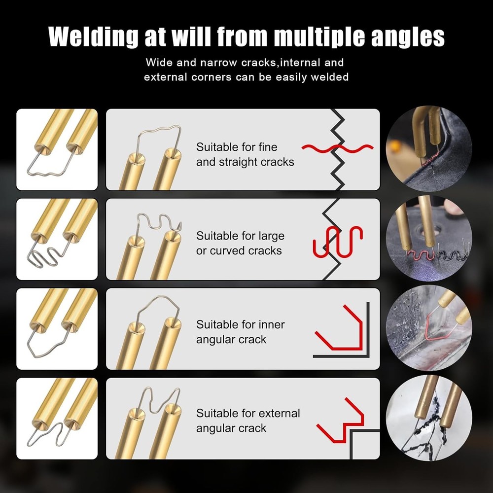 Plastic Welding Kit with 1000 Staples - Quick, Versatile, Portable