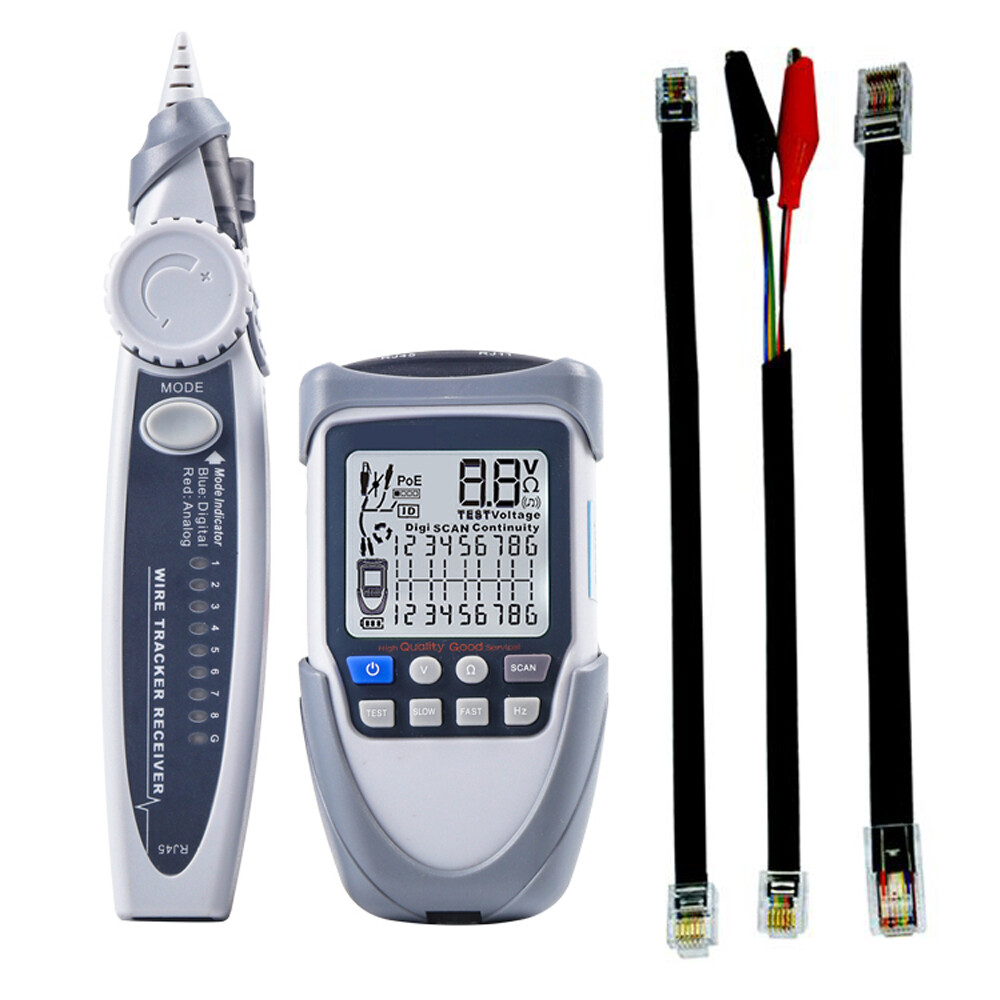 Handheld Portable Network Cable Tester LCD Large Screen Display Digital O2N9