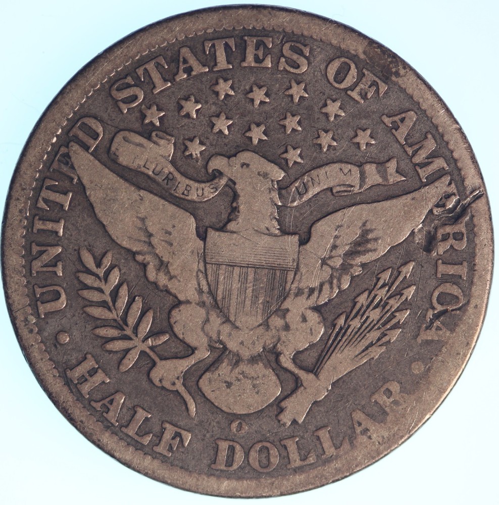 1895 O Barber Half Dollar, Tough Early Date!