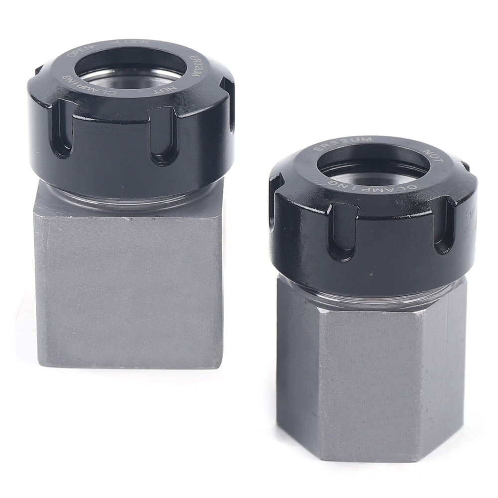 Hex & Square ER-32 Collet Block Spring Chuck Holder Set For CNC Milling Machine