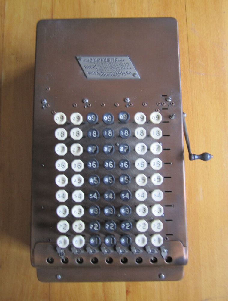 Vintage "Comptometer" Series "F" adding machine