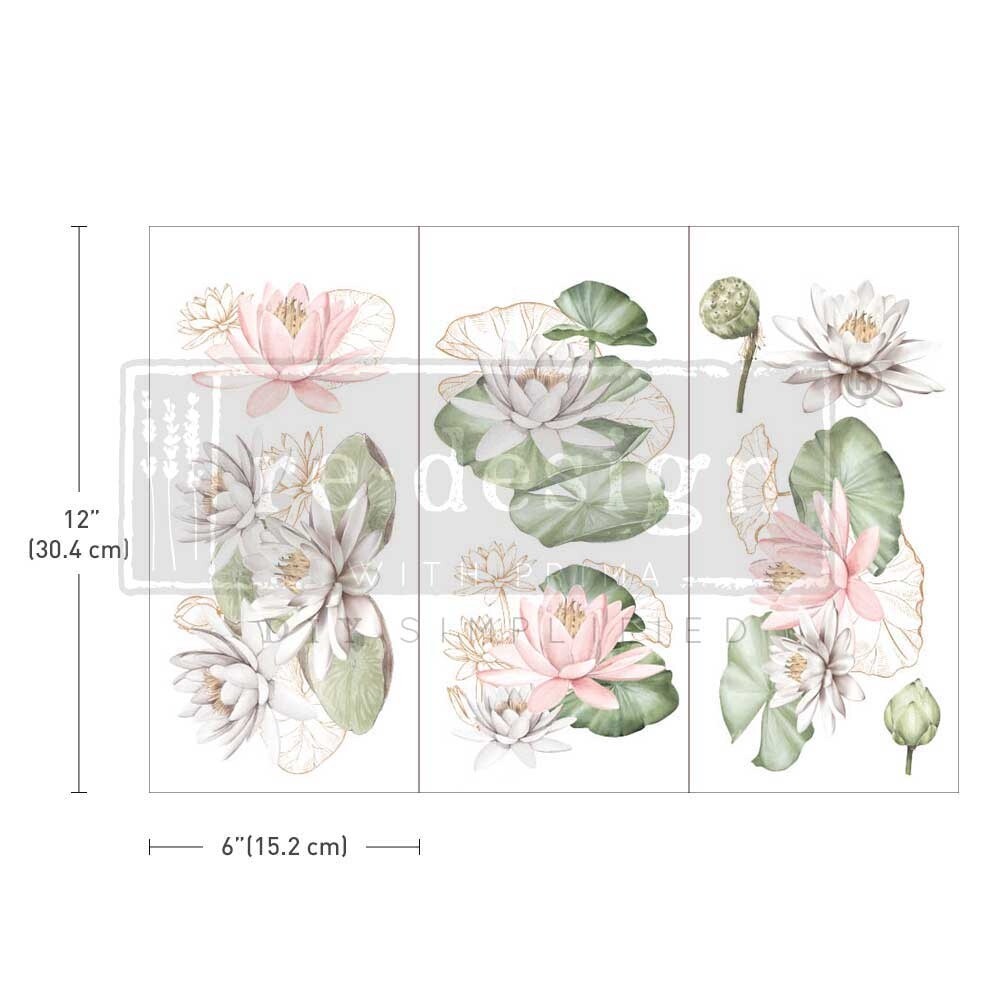 ReDesign with Prima Transfer - Water Lilies