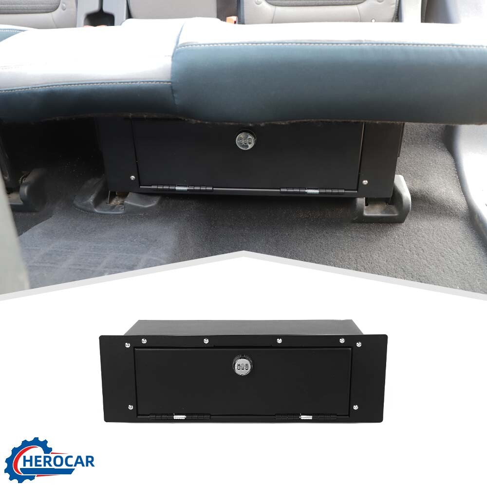 Under Seat Combination Lock Safe Box Case Security Organizer For Ford Bronco 4dr