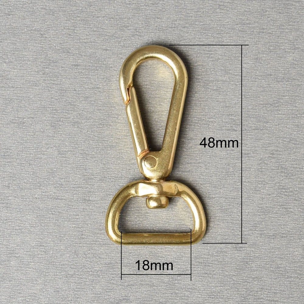 Solid Brass Clasps Lobster Swivel Eye Snap Trigger Clips Hook Stap Snap