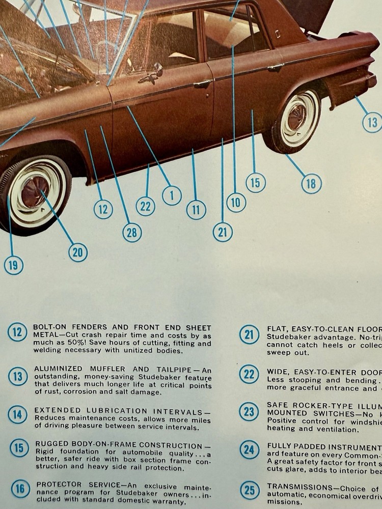 Studebaker Various Year Advertising 1965 1870 1910 Ephemera