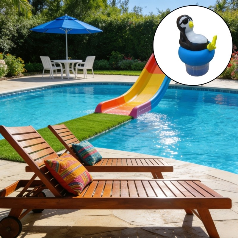 Floating Swimming Pool Floaters Chlorine Bromine Tablets Dispenser