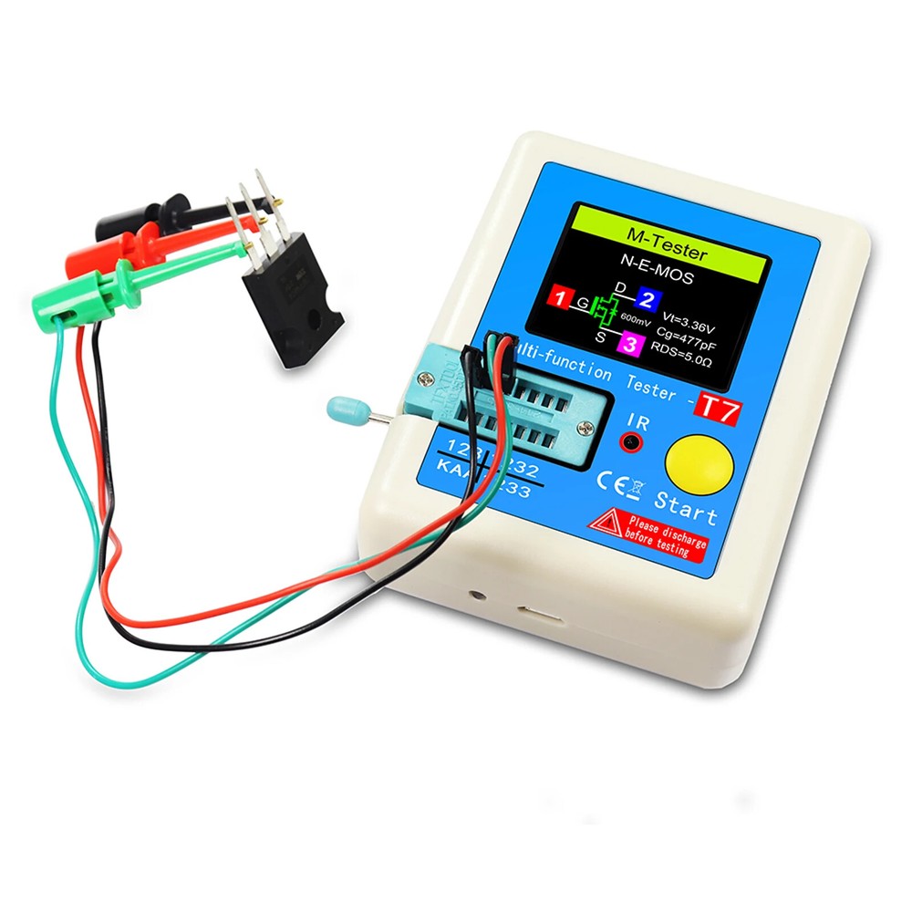 LCR-T7 Transistor Tester TFT Diode Triode Capacitance Meter LCR ESR Meter