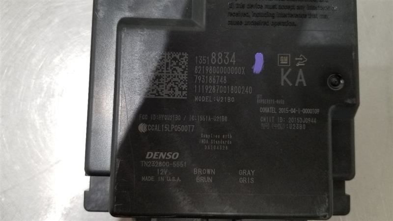 20 CADILLAC ESCALADE ESV THEFT LOCKING KEYLESS ENTRY CONTROL MODULE 13518834