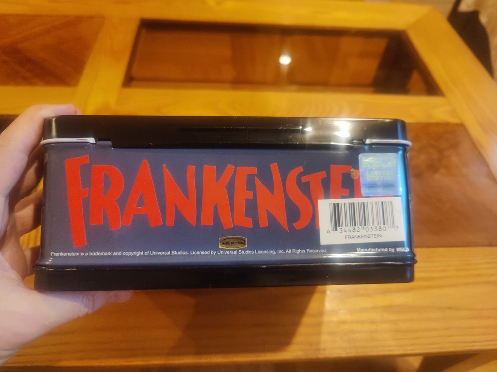 NECA Frankenstein LUNCHBOX WITH THERMOS! 2001 Metal