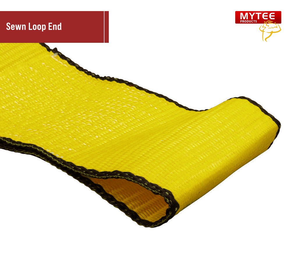 (20 Pack) 4" x 5' Roll Off Container Yellow Winch Strap w/ Large Flat Hook fo...