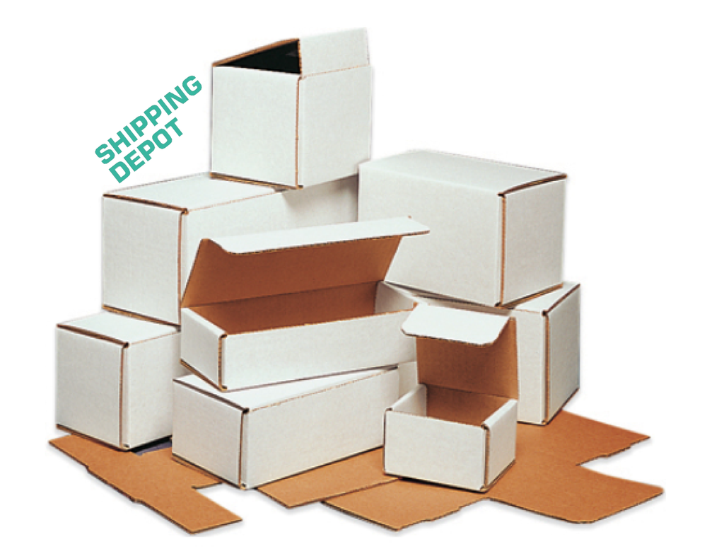 1-400 CHOOSE QUANTITY 4x3x2 Corrugated White Mailers Packing Boxes 4" x 3" x 2"