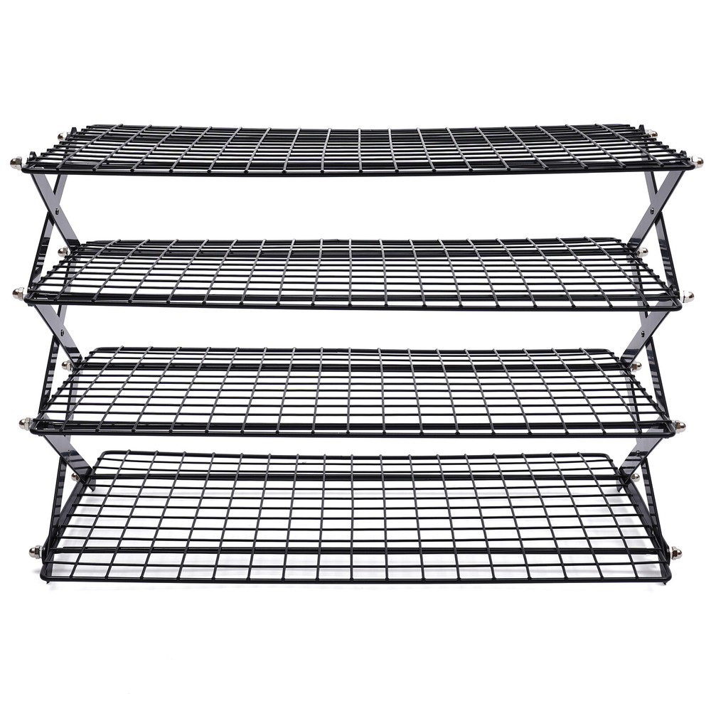 4 Tier Collapsible Cooling Rack Baking Cookie Rack Stackable Cooling Bakeware