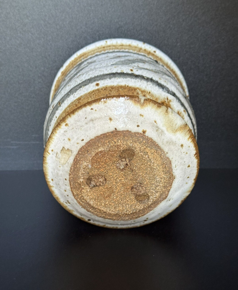 Hand Painted Studio Art Ceramic Pottery Planter with Drain Hole 5” H