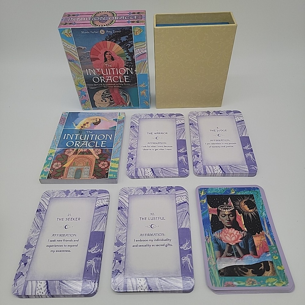 The Intuition Oracle 52 Card Deck and Guidebook Inner Wisdom Booklet Affirmation