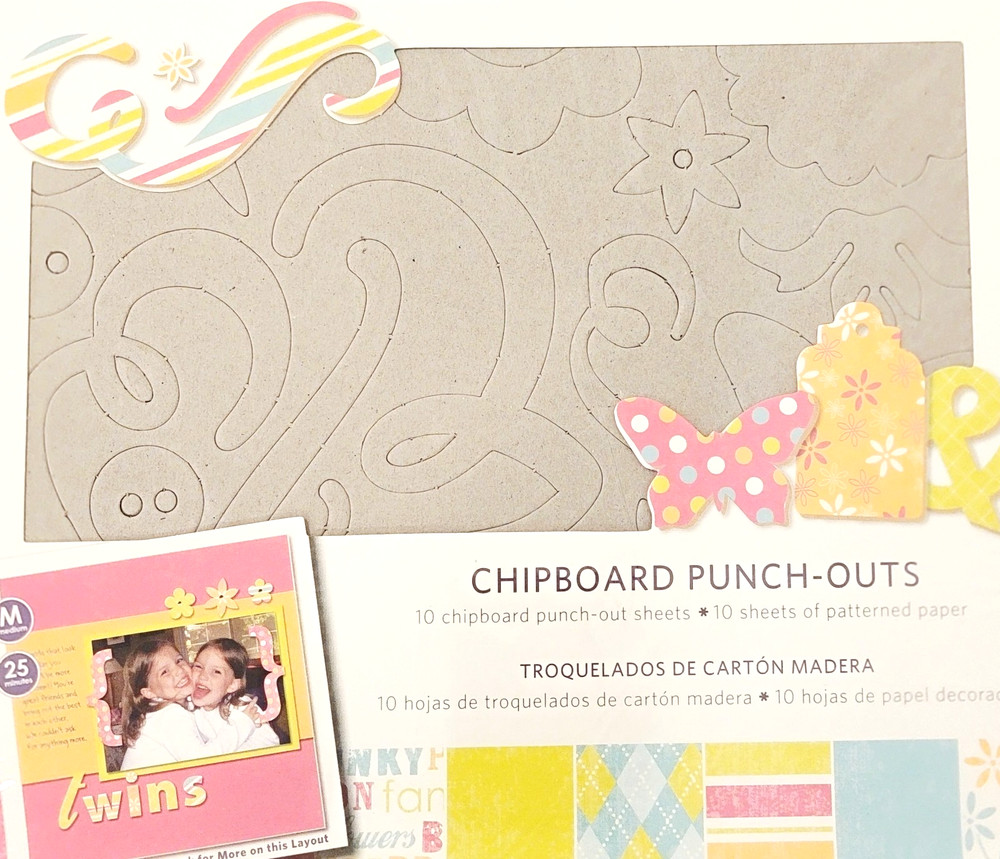 SEALED 10 Sheet Basic Chipboard Punchout Cutout Alphabet Numbers Nature Hangtags