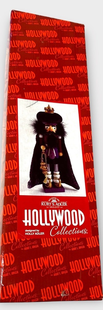 Kurt Adler Hollywood Nutcracker Purple King Nutcracker 18" HA0091