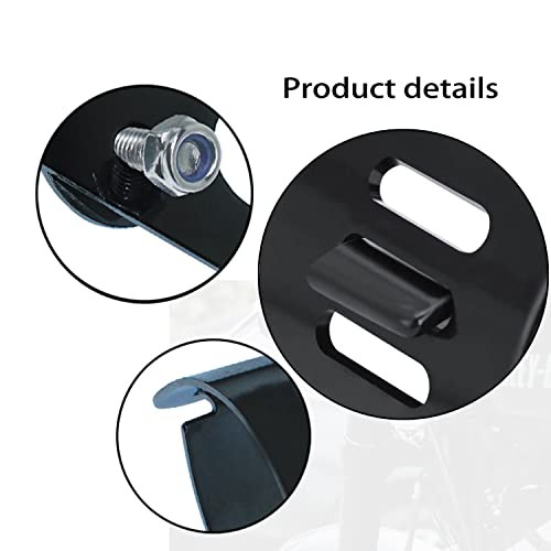35-43mm Fork Headlight Mounting Bracket, Universal Motorcycle Headlight Black