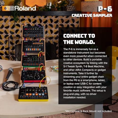 Roland AIRA Compact P-6 Creative Sampler Granular Sound Sequencer USB-C