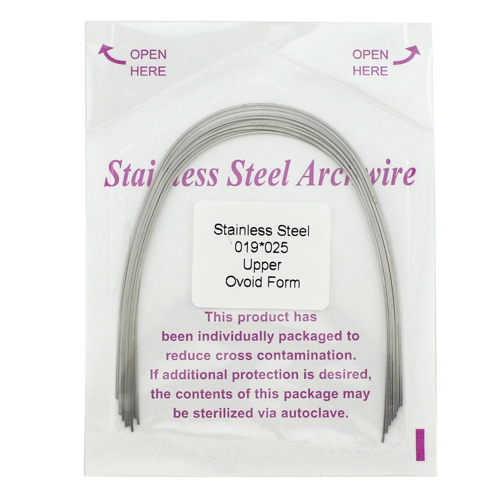 Dental Orthodontic Stainless Steel Arch Wire Round Rectangular Ovoid Upper/Lower
