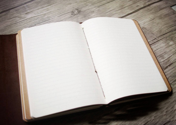 A5 Writing notes Notebook travel Diary Notepad handmade cow leather brown Q413