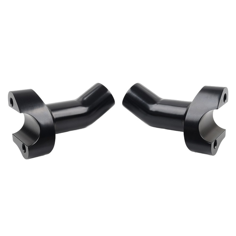 3 1/2" Pullback Handlebar Risers Black For Harley 1" Bar Dyna Softail Road King