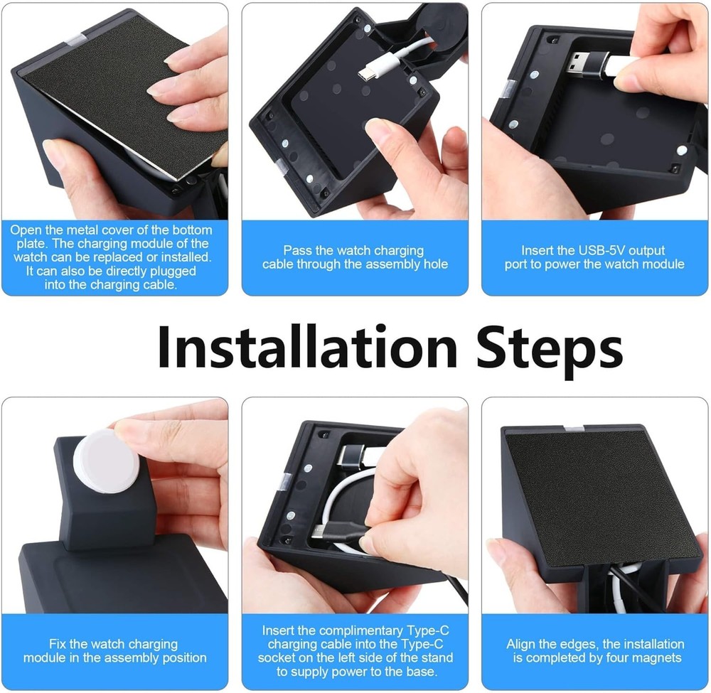 Suitable for iPhone Battery Park Wireless Charging Stand, 3in1 Charging