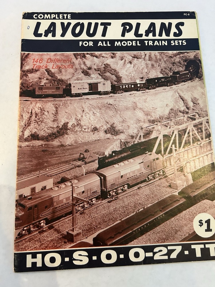 Complete Layout Plans for All Model Train Sets - 1961/1949 Layouts/Bonus PW plan