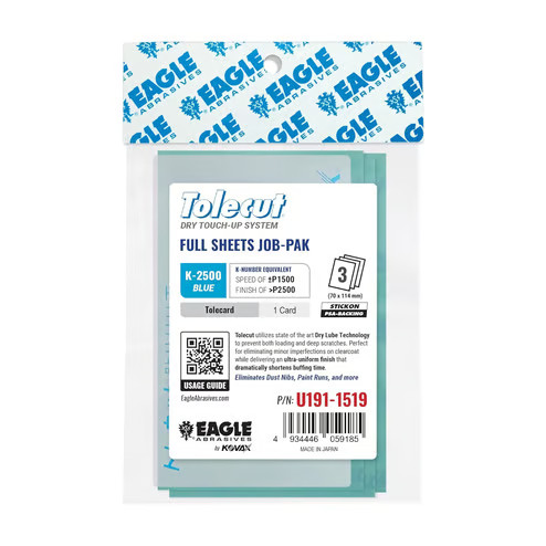Eagle Abrasives Tolecut Sheets - Blue w/ Card