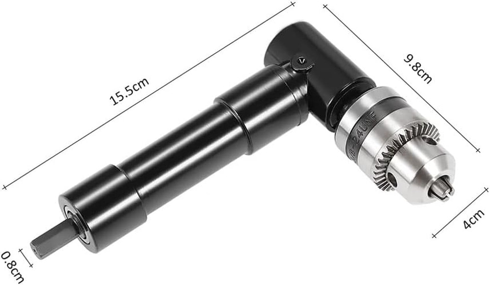 Right Angle Drill Attachment, 90 Degree Drill Attachment, Cordless 90 Degree Dri
