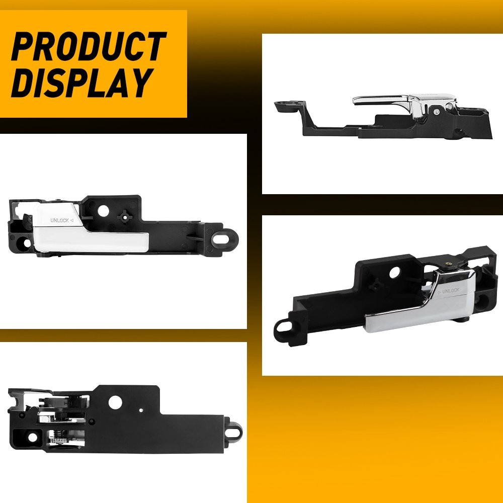 Front Driver Passenger Side Inside Interior Door Handle Chrome For Ford Fusion E