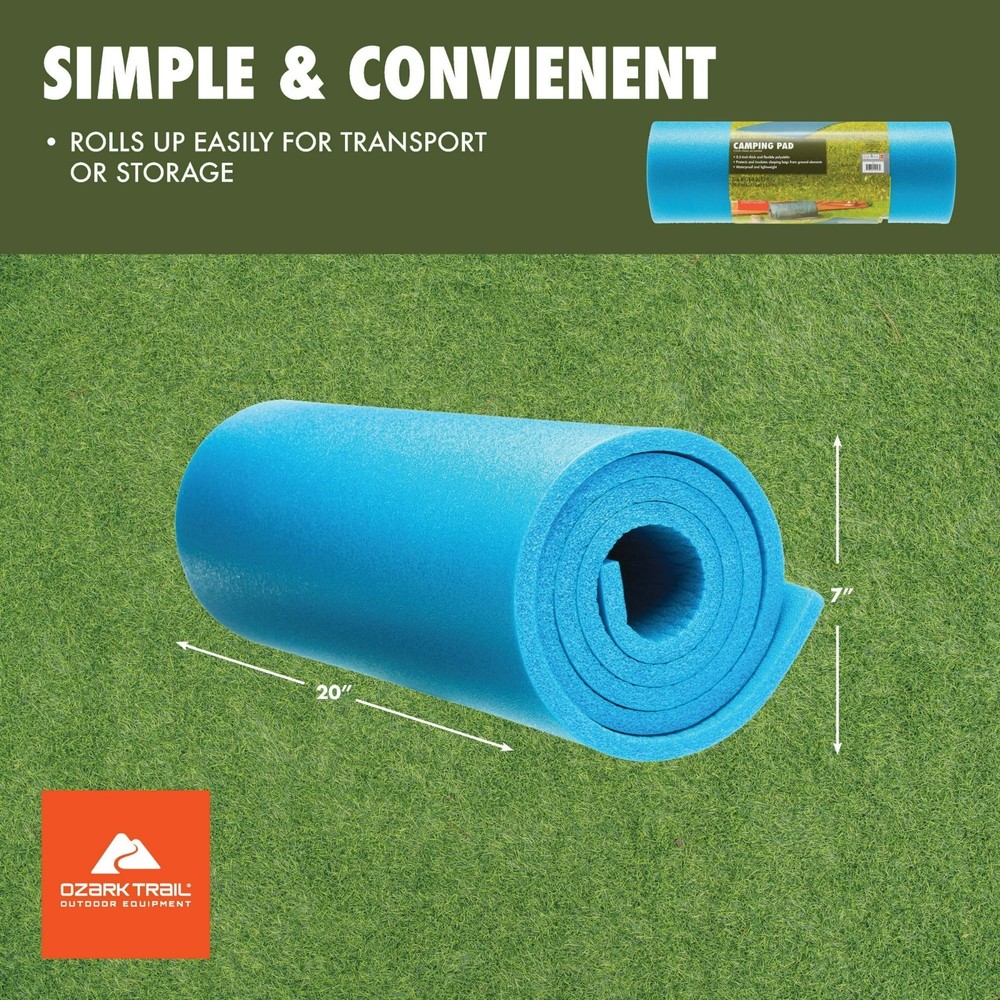 Closed Cell Foam Blue Camp Sleeping Pad