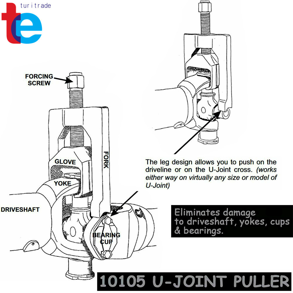 Heavy Duty Universal Joint Puller Press Removal U-Joint Tool Class 1-3 10105