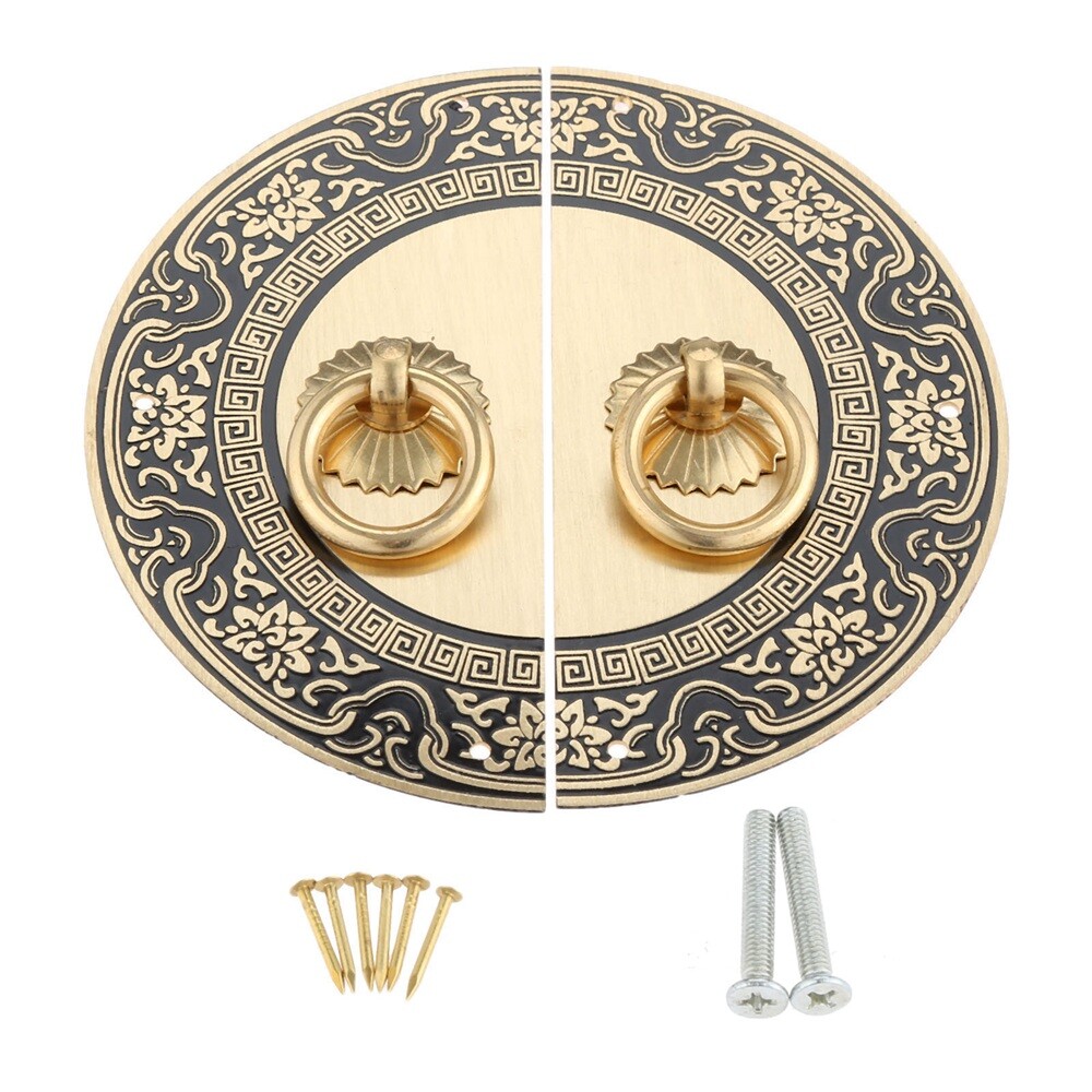 1 Pair Exquisite Cupboard Knob Ring Wardrobe Handle Jewelry Box Pull 2 Color